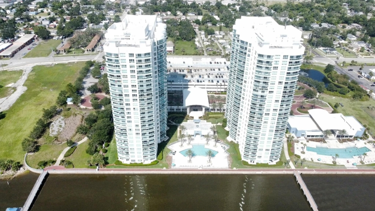Condo Watch Services at Marina Grande and other luxury high-rises in Daytona Beach Marina Grande on the Halifax condos in Daytona Beach served by Daytona Home Watch’s Condo Watch services.